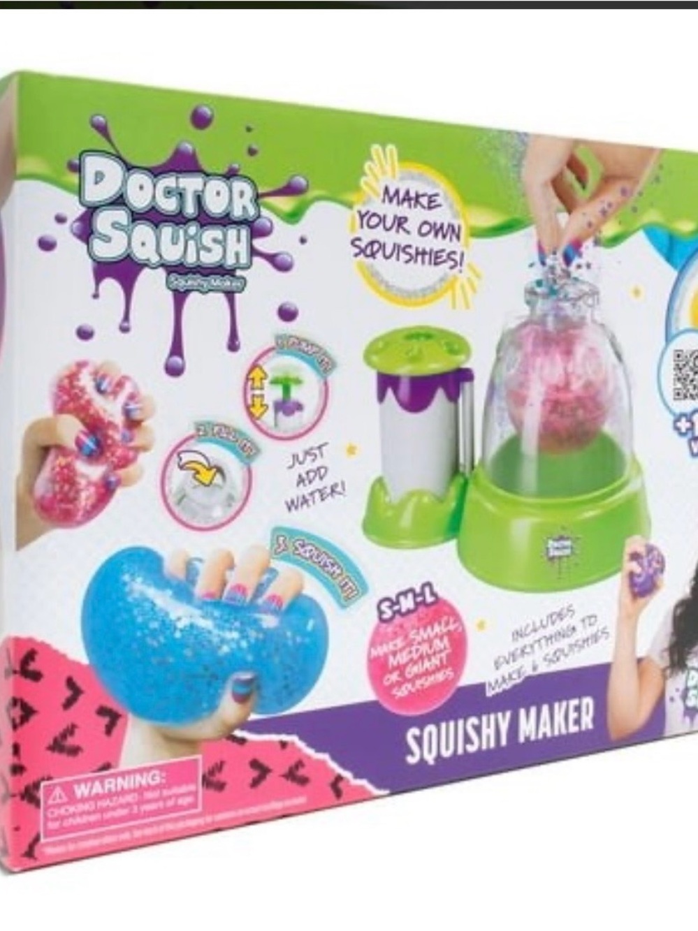 NEW Doctor Squish Slime Maker, Confetti, Sparkles & Ink, Toy (damaged box)